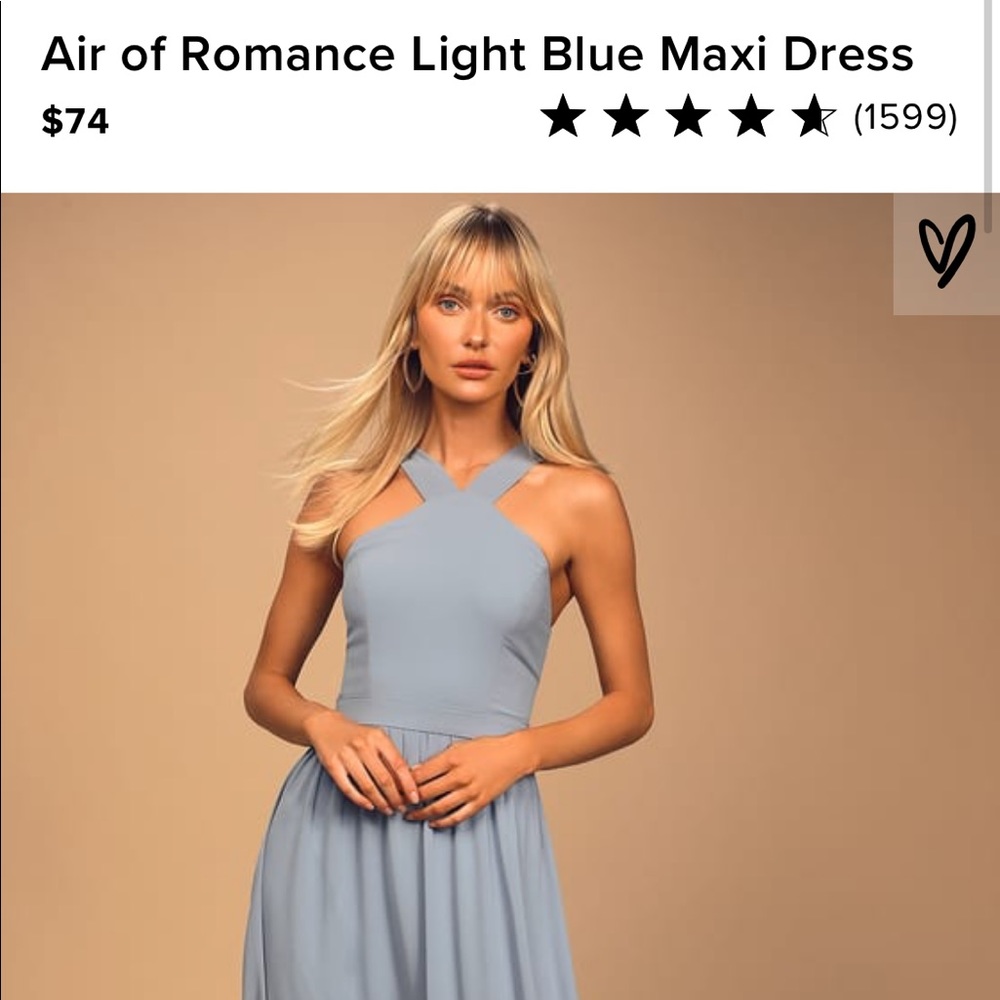 Lulu’s Air of Romance Dress - Light Blue - Small